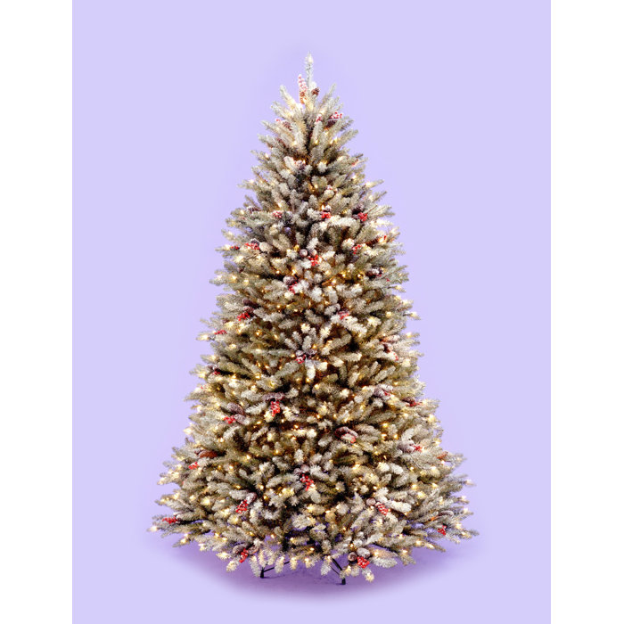 National Tree Co. 7.5' Snowy Dunhill Fir Artificial Christmas Tree with